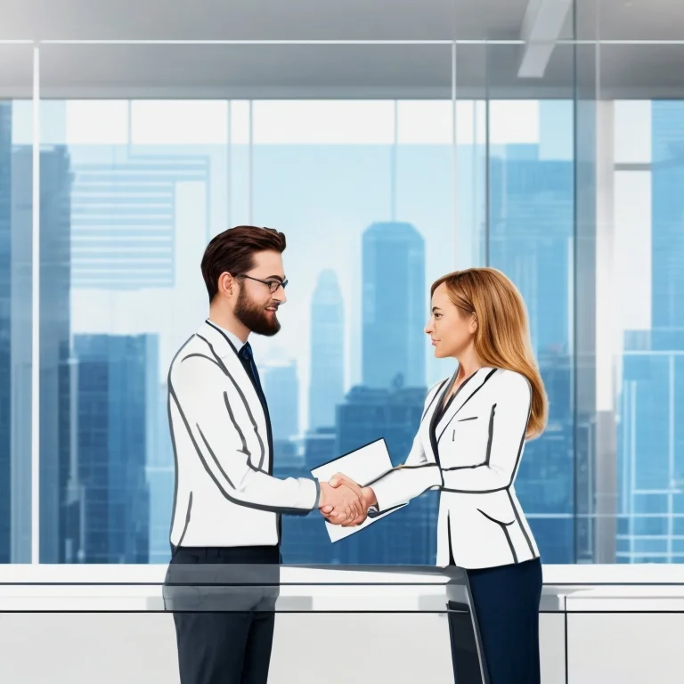 Office contact illustration